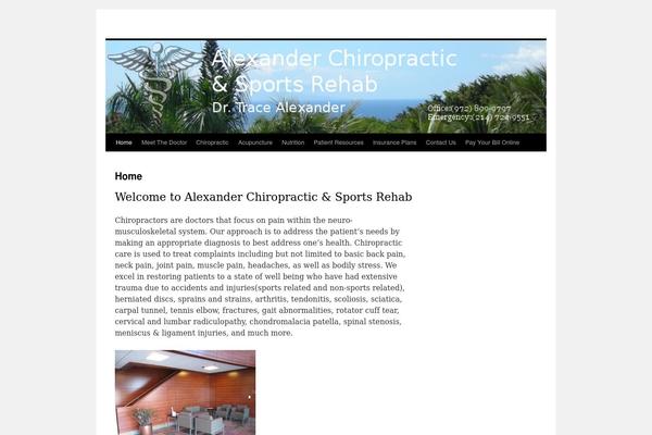 Twenty Ten theme site design template sample