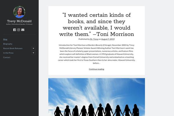 Author theme site design template sample