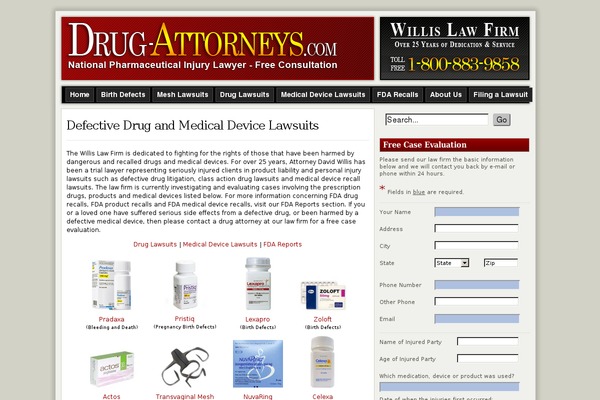 drug-attorneys.com site used LawBlog