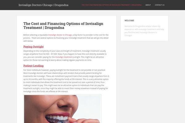 WordPress website example screenshot