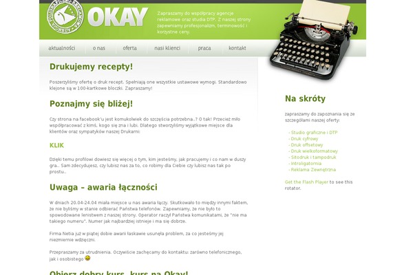 drukarniaokay.eu site used Okay