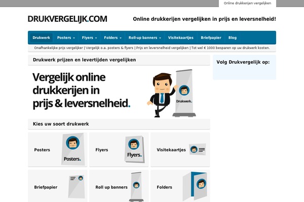 drukvergelijk.com site used Nuvergelijken