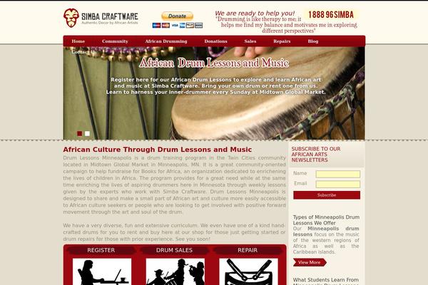 drumlessonsminneapolis.com site used Simba