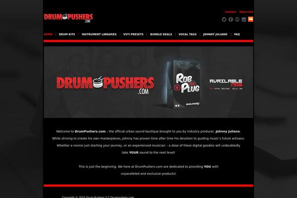 drumpushers.com site used Shoppress