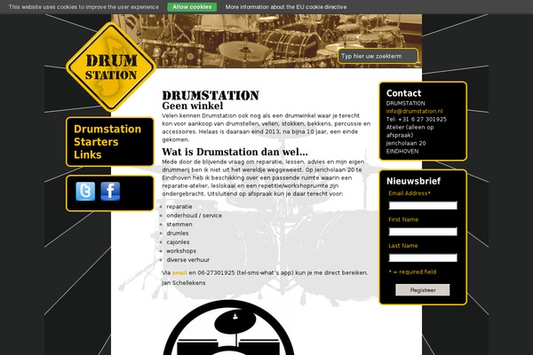 drumstation.nl site used Drumstation