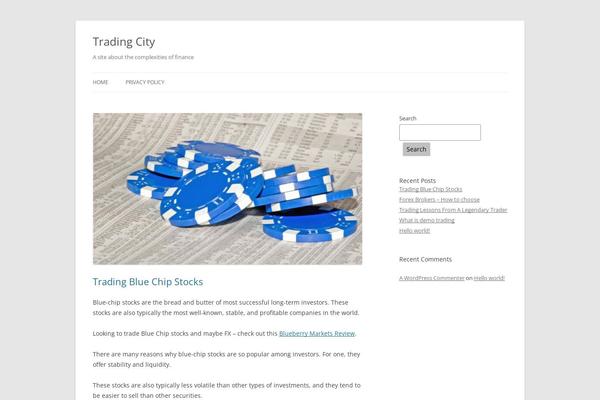 Twenty Twelve theme site design template sample