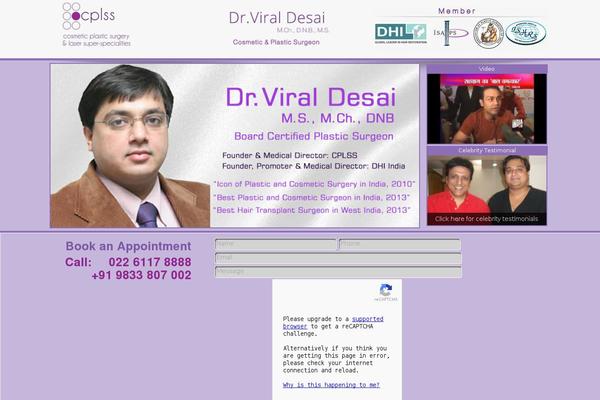 drviraldesai.com site used Drvirladesai