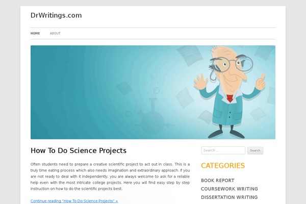 WordPress website example screenshot