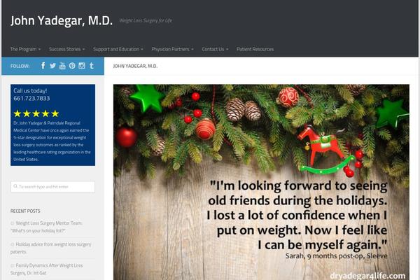 WordPress website example screenshot