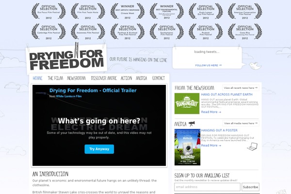 Filmic theme site design template sample