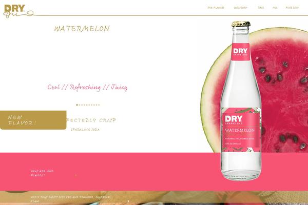 drysparkling.com site used Dry-soda