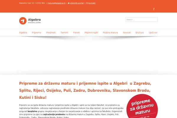 drzavnamatura.hr site used Avada