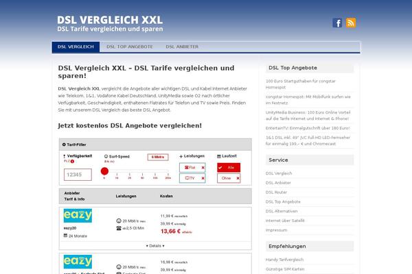 Site using TablePress plugin