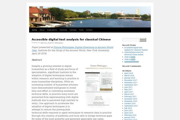 WordPress website example screenshot