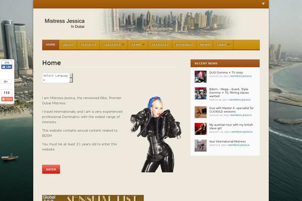 Fearless theme site design template sample
