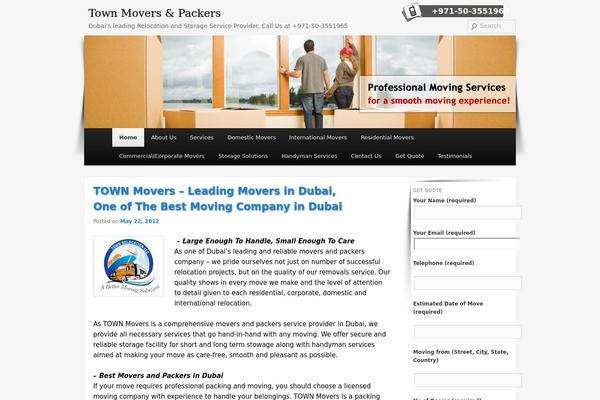dubaitown-movers.com site used Movingcompany