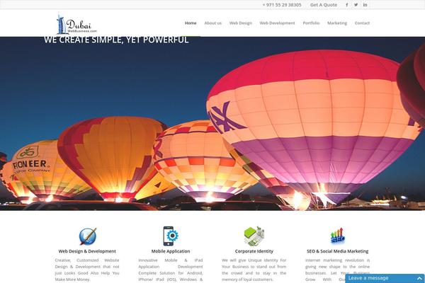 WordPress website example screenshot