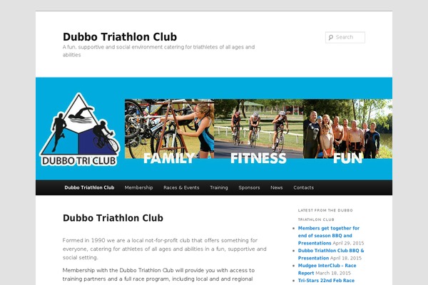 dubbotriathlonclub.com.au site used Twenty Eleven