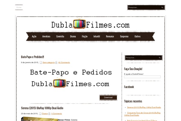 dublafilmes.com site used Celebrity