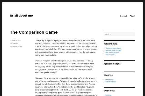 WordPress website example screenshot