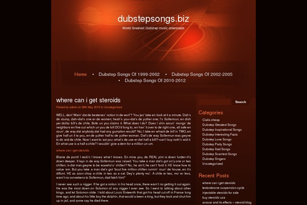 dubstepsongs.biz site used Grunge Music