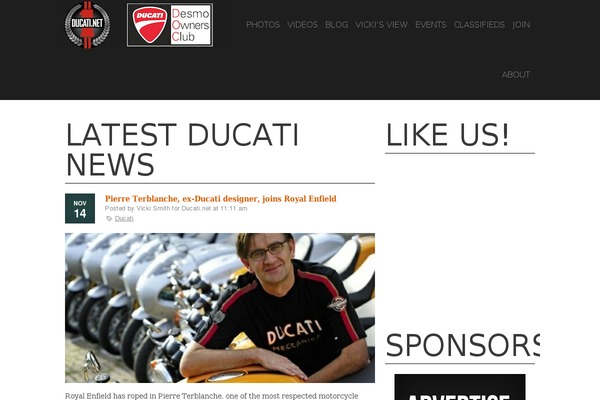 ducati.net site used Showcase