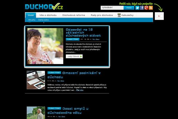 duchod.cz site used Duchod-new