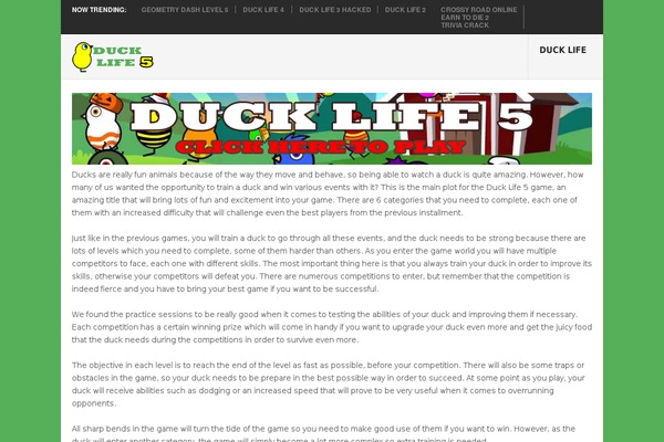 duck-life5.com site used Point