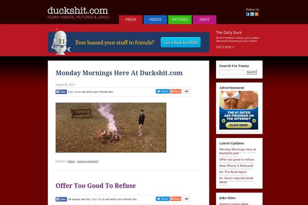 duckshit.com site used Duckshit