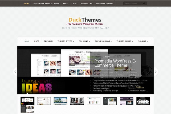 duckthemes.com site used Aggregate