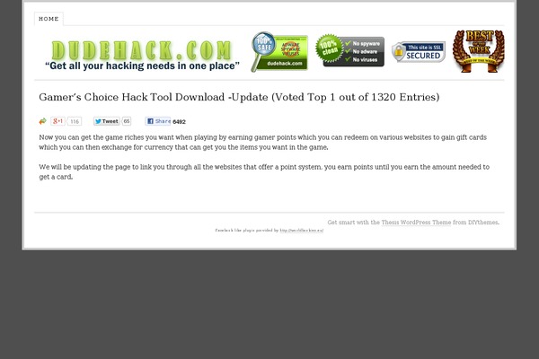 WordPress website example screenshot