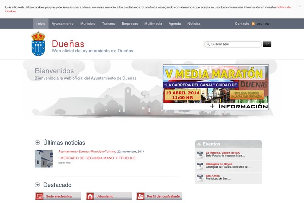 duenas.es site used Municipio
