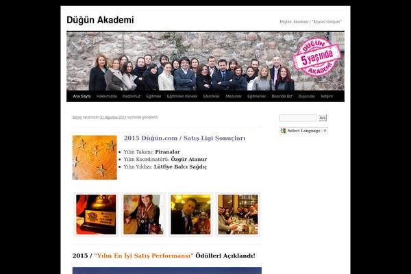 Twenty Ten theme site design template sample