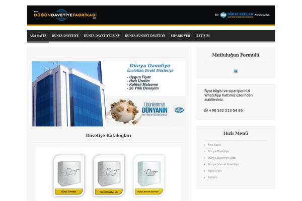 dugundavetiyefabrikasi.com site used Ruhsattheme