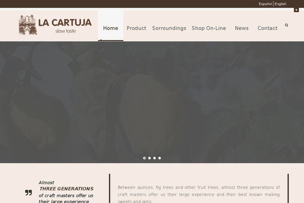 dulceslacartuja.com site used Sereno
