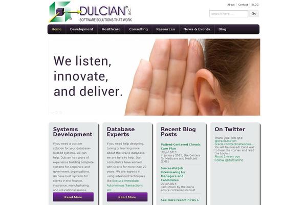 dulcian.com site used Dulciantheme