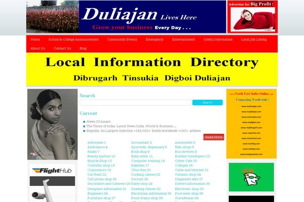 WordPress website example screenshot