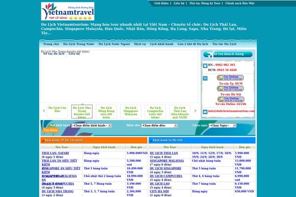 dulichvietnamtourism.com site used Theme12