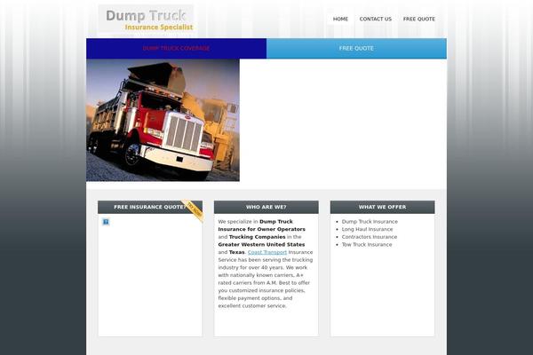 dump-truckinsurance.com site used Intelligible