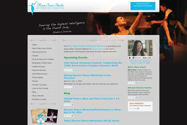 duncandance.org site used Marysano