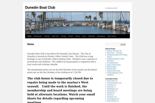 Twenty Ten theme site design template sample
