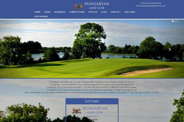dungarvangolfclub.com site used Bootstrap_to_wp