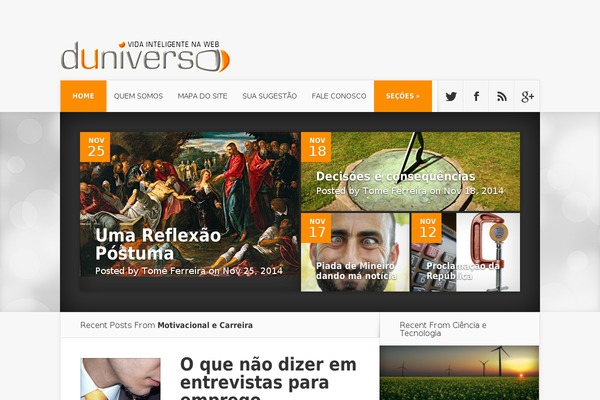 duniverso.com.br site used Newsreach