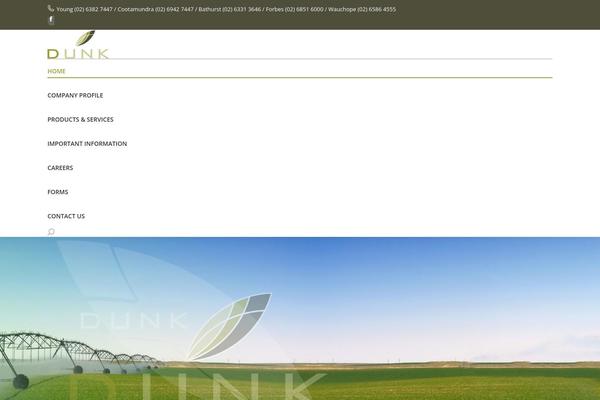 The7 Child theme site design template sample