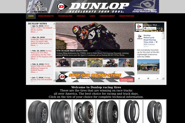 dunlopracing.com site used Design