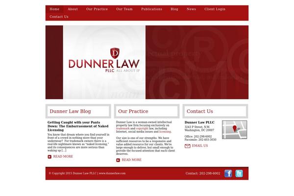 dunnerlaw.com site used Thesis 1.8.3
