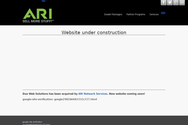 Arinet theme site design template sample