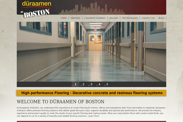 Boston theme site design template sample