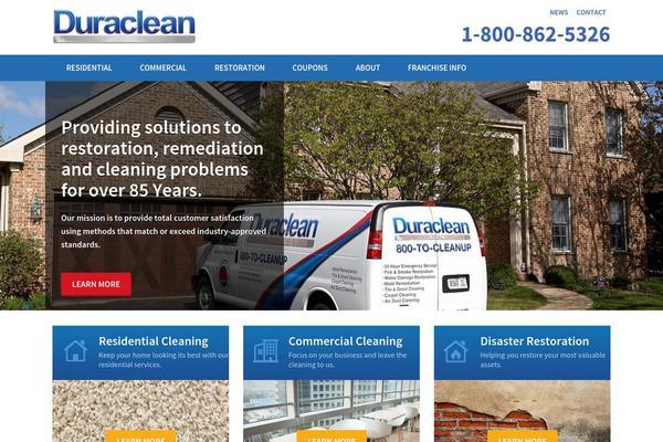 duraclean.com site used Duraclean