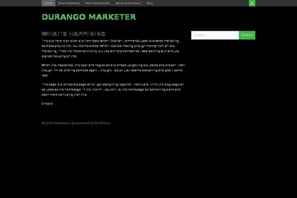 durangomarketer.com site used MekaNews Lite